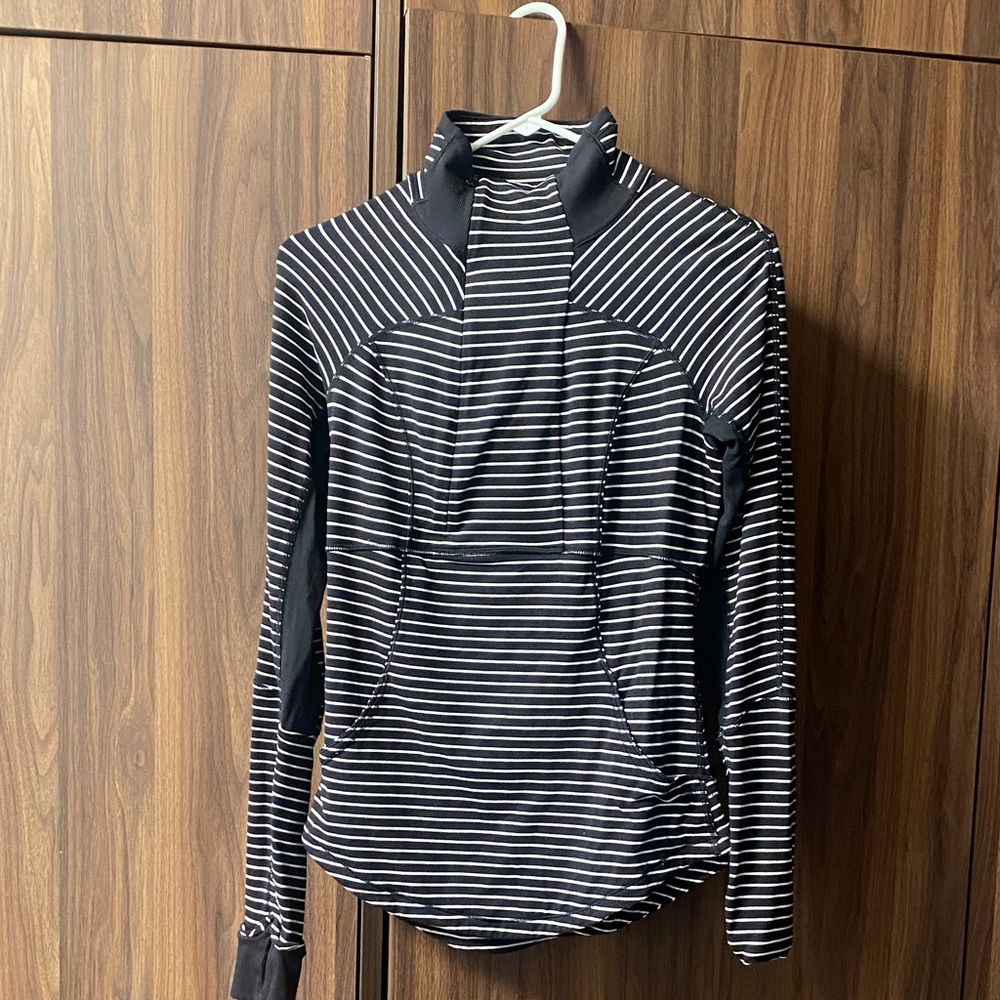 lululemon athletica Black and White Striped jacket